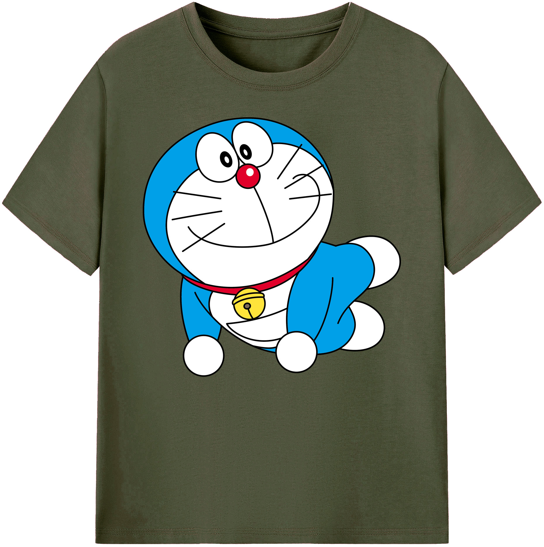 （画像用） ドラえもん Doraemon 綿100％ メンズ半袖Tシャツ｜肌触りやわらか＆通気性